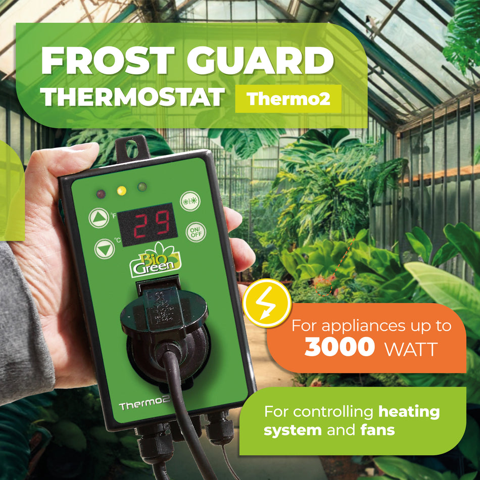 Digital Thermostat for Electric Heaters & Fans THERMO 2, -58 to +210°F