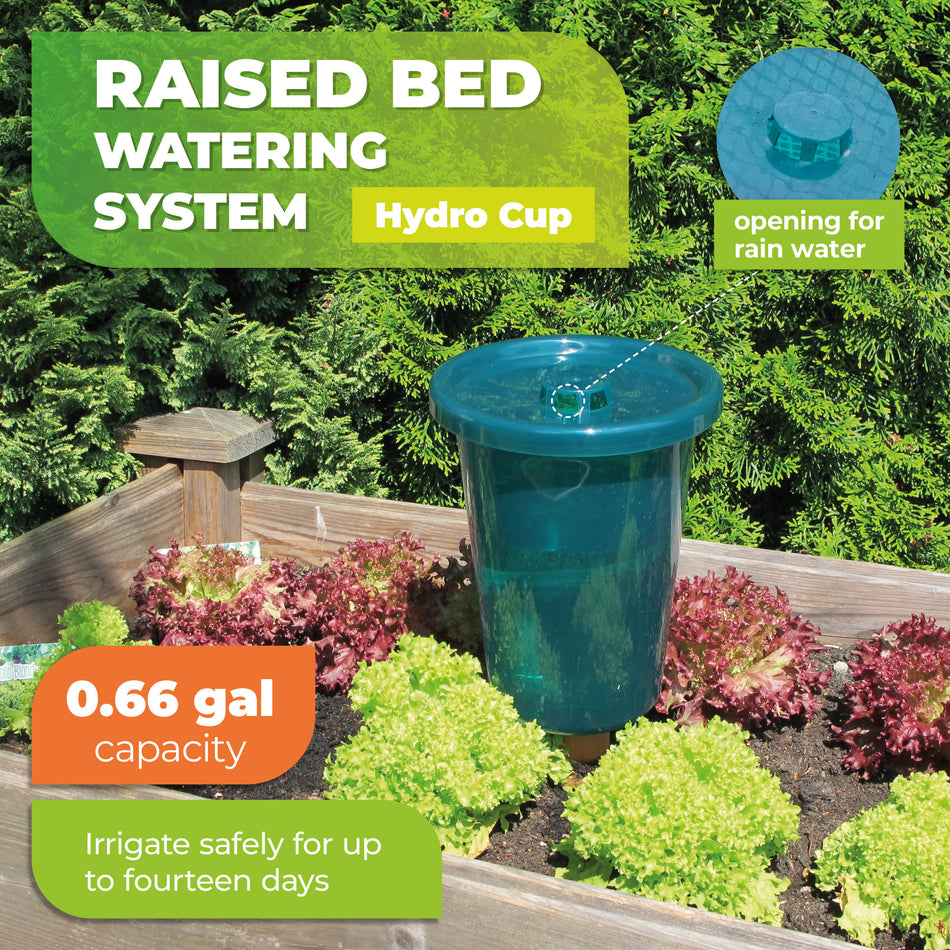 Plant Watering System HYDRO CUP - 4 pcs, Clay Spikes with Cup Attachment