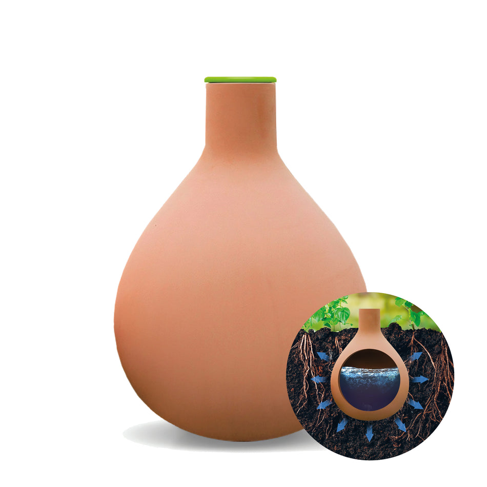 Plant Watering System HYDRO MAX M, Olla made of Clay, Irrigation Ø 35.4 in