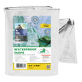 Heavy Duty Poly Tarp, Waterproof, Garden, Camping, Furniture Cover 150 GSM Transparent