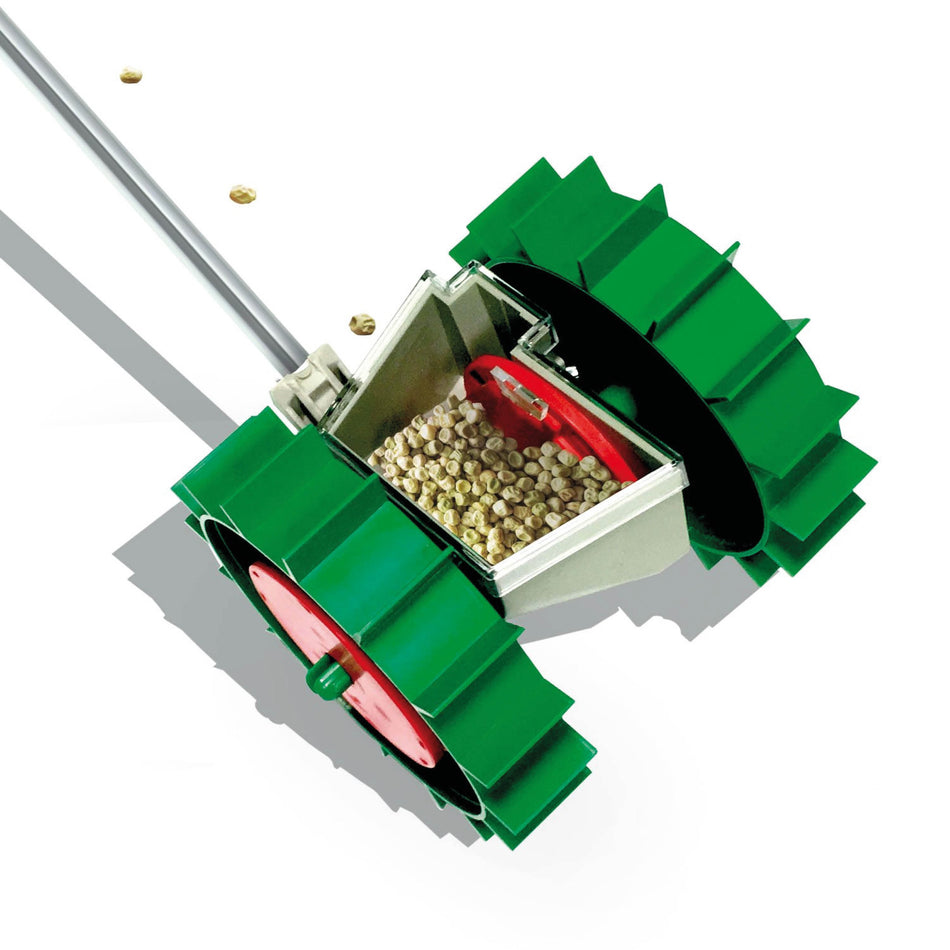 Ergonomic Hand Seeder SUPER SEEDER, Garden Seed Drill incl. 6 Sowing Discs