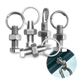 T-bolts with Nuts and Ring Eyelet for Greenhouses - 5 pcs., M6x18, Stainless Steel