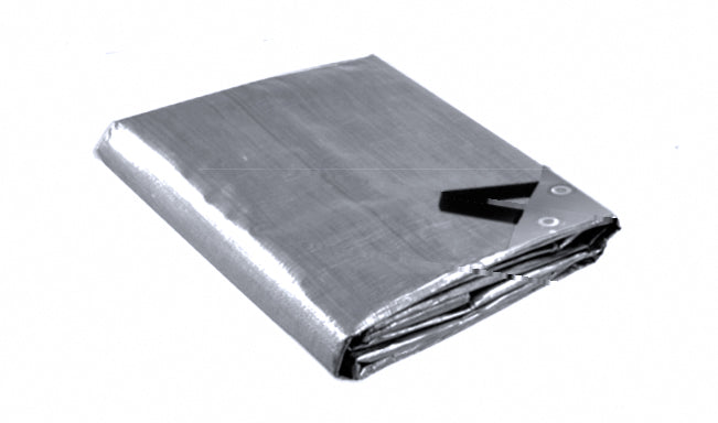 tarps for hay Hay Tarp, Waterproof, UV & Rip Resistant, Heavy Duty Poly Tarp, 150 GSM Silver