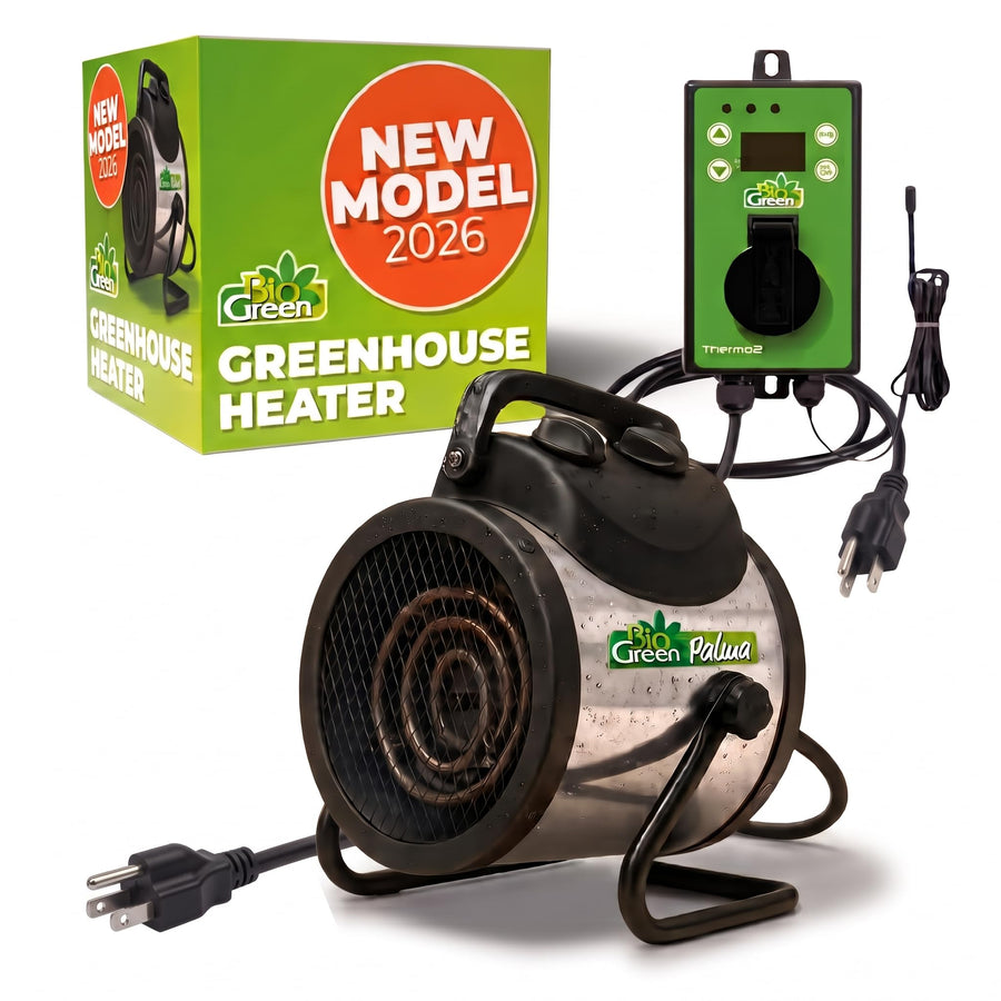 Electric Greenhouse Heater & Fan with Digital Thermostat PALMA, 5120 BTU