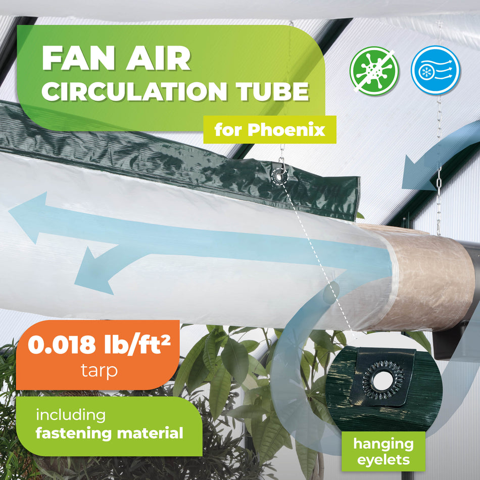 Air Circulation Tube for Fan-Mode of the Electric Greenhouse Heater PHOENIX