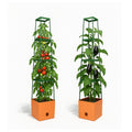 Plant Tower with Watering System MAXITOM - 2 pcs. Orange, with Green Trellis