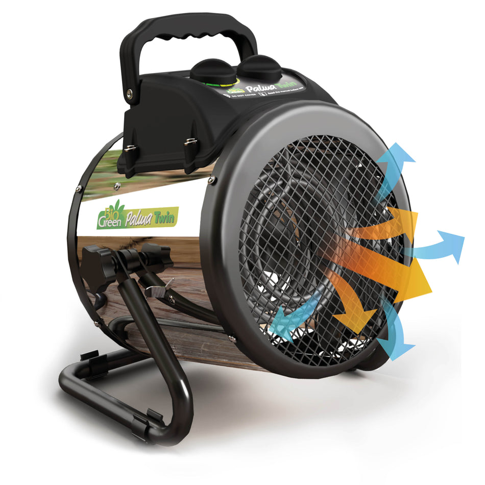 Electric Greenhouse Heater & Fan with Manual Thermostat PALMA, 1500 Watts