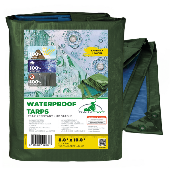 amplifon tarp Bio Green 30 x 50 ft. Rainexo 150 GSM Heavy Duty Tarpaulins Priced for widespread response category : Statues Hennessey VelociRaptor Driven by Option:Hammock only