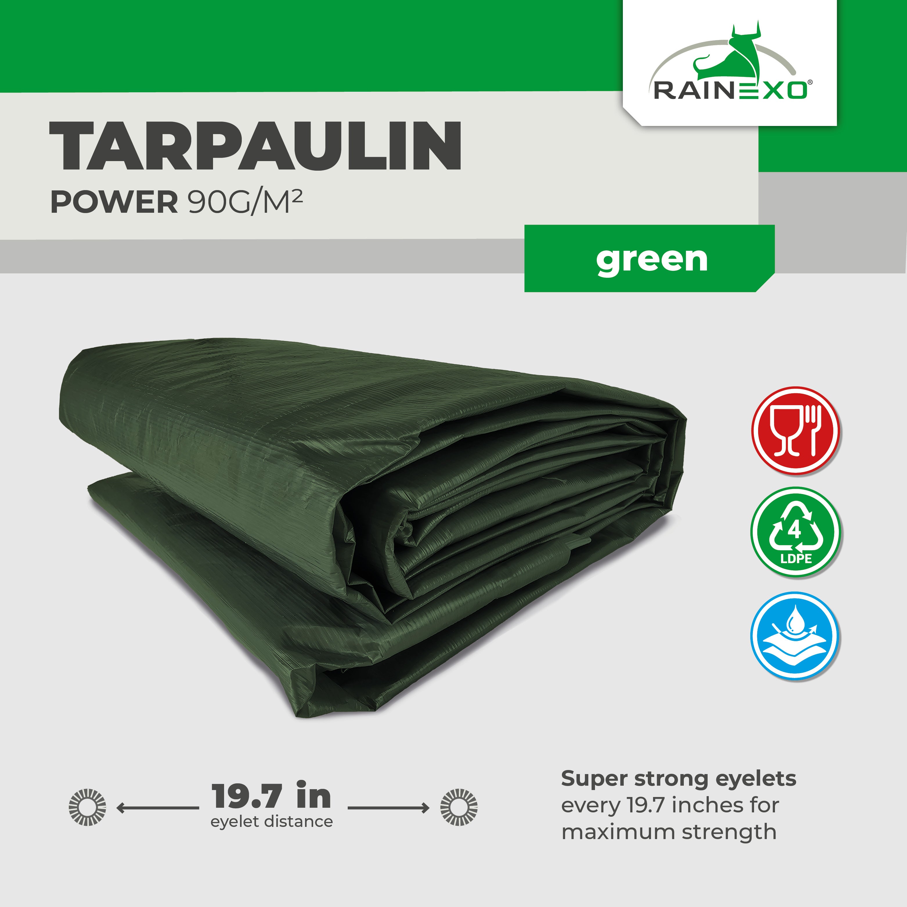 Heavy Duty Green Tarp - 
