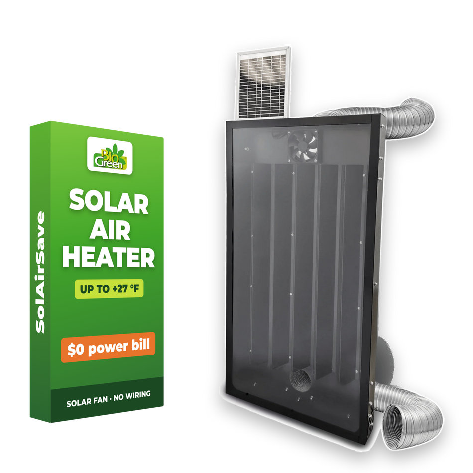 Greenhouse Heater Solar SolAirSave – Heating with Solar Energy, No Electricity Costs