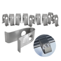 Spring Clips for Greenhouses - 10 pcs., for Hanging Lighter Items, Stainless Steel